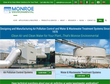 Tablet Screenshot of monroeenvironmental.com